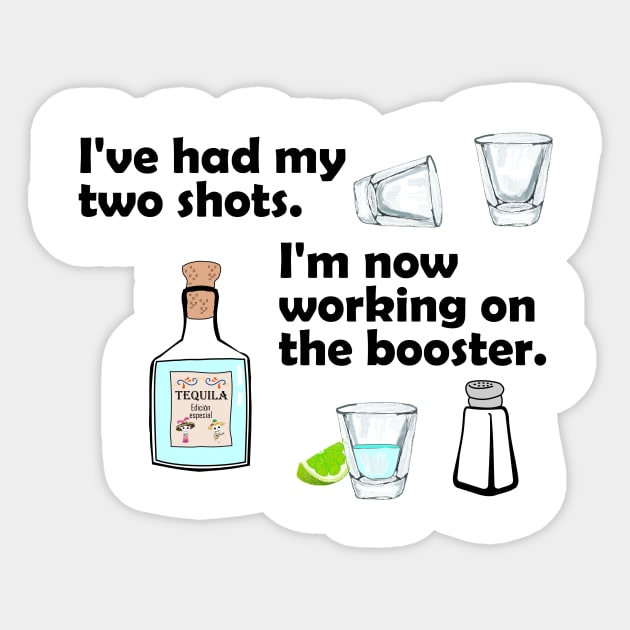 I've had My Two Shots Sticker by sgarciav